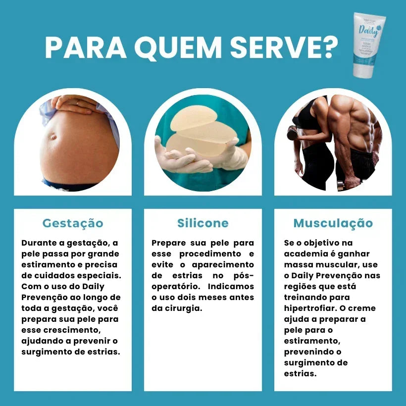 Daily Prevenção - Creme Preventivo de Estrias