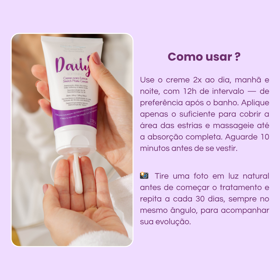 Daily Tratamento - Creme Para Estrias