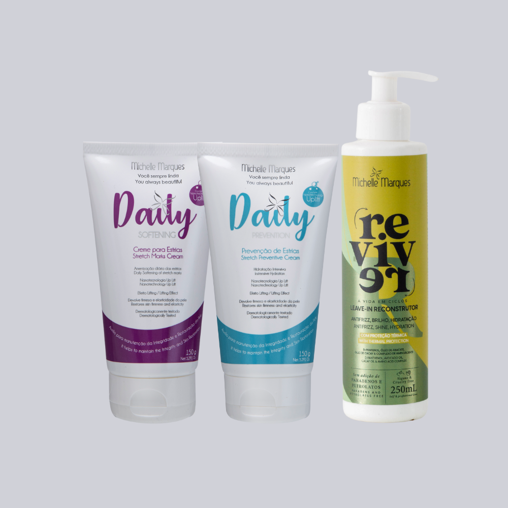 Kit Daily Tratamento + Prevenção + Leave-In Reconstrutor