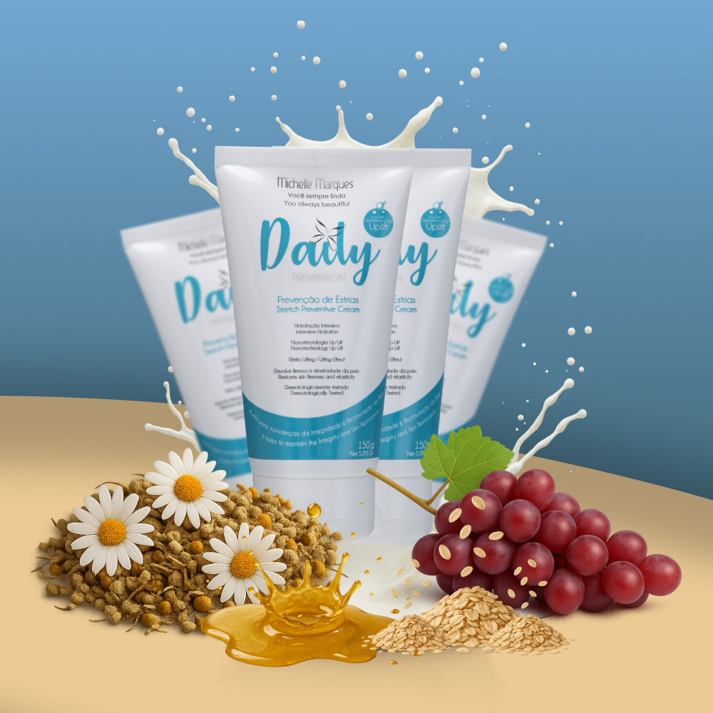 Combo de 4 Daily Prevenção - Creme Preventivo de Estrias