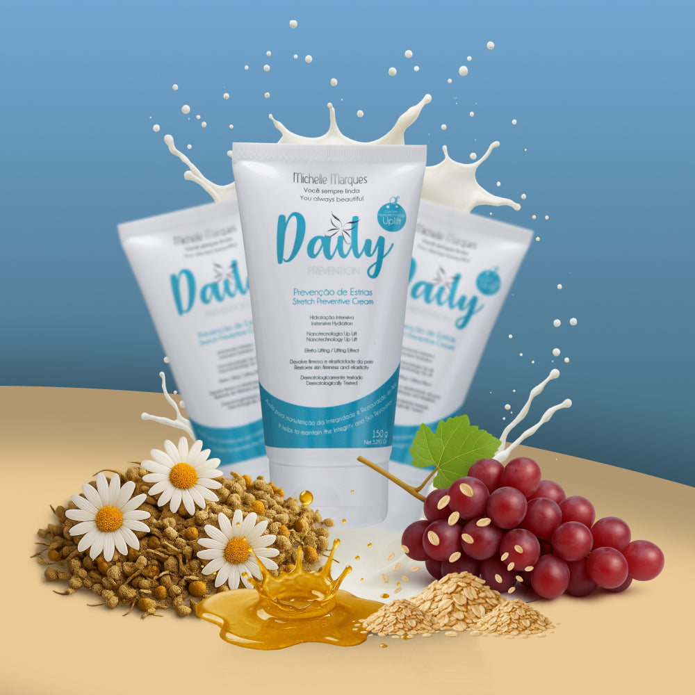 Combo de 3 Daily Prevenção - Creme Preventivo de Estrias